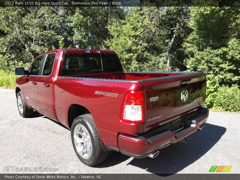 Delmonico Red Pearl / Black 2022 Ram 1500 Big Horn Quad Cab