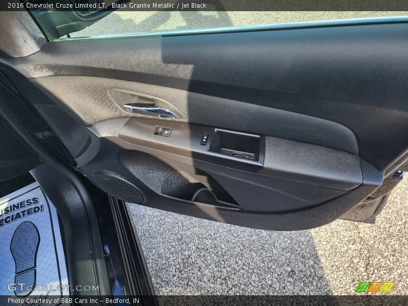 Black Granite Metallic / Jet Black 2016 Chevrolet Cruze Limited LT