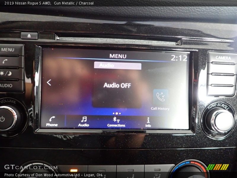 Gun Metallic / Charcoal 2019 Nissan Rogue S AWD