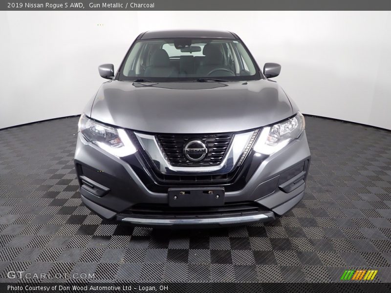 Gun Metallic / Charcoal 2019 Nissan Rogue S AWD