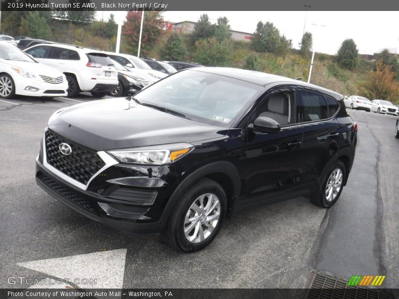 Black Noir Pearl / Gray 2019 Hyundai Tucson SE AWD