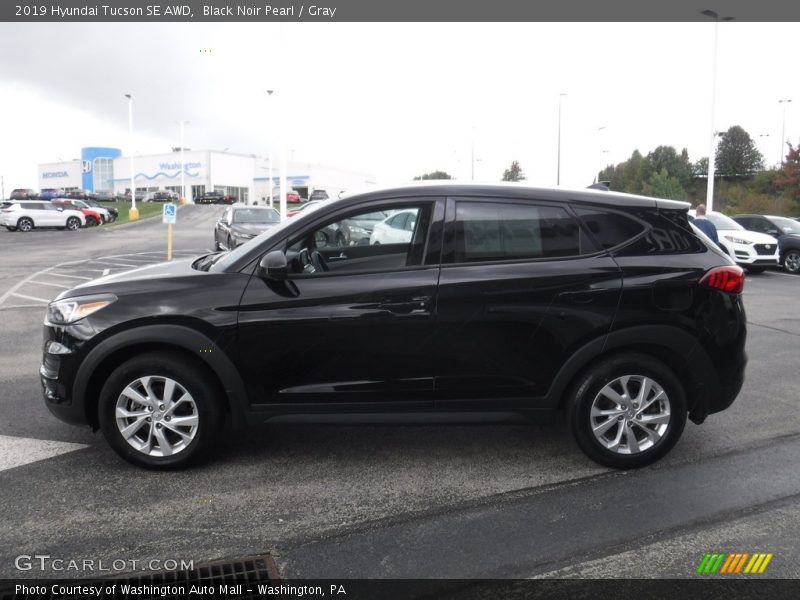 Black Noir Pearl / Gray 2019 Hyundai Tucson SE AWD