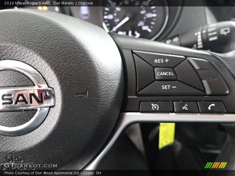 Gun Metallic / Charcoal 2019 Nissan Rogue S AWD