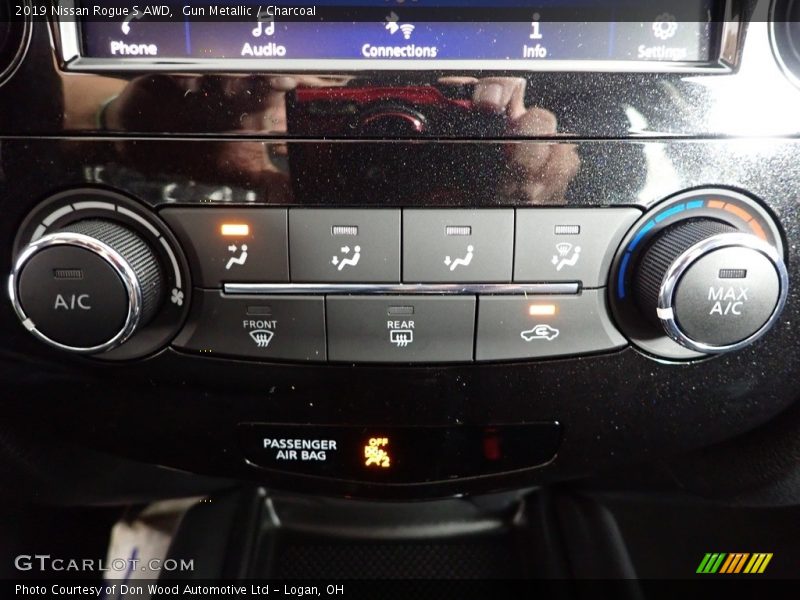 Gun Metallic / Charcoal 2019 Nissan Rogue S AWD