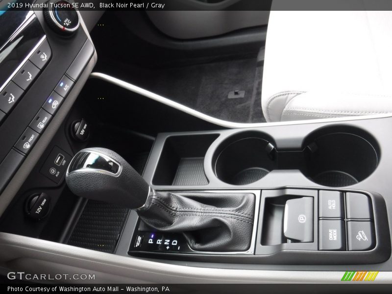 Black Noir Pearl / Gray 2019 Hyundai Tucson SE AWD