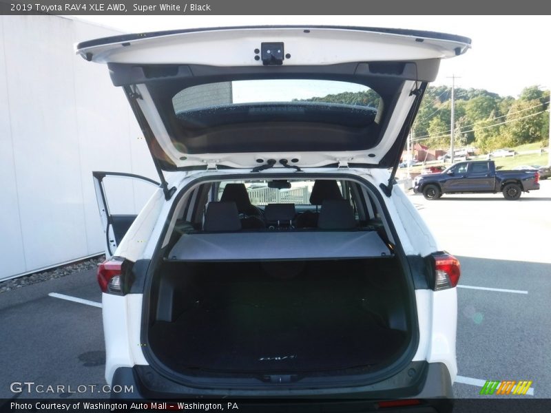 Super White / Black 2019 Toyota RAV4 XLE AWD