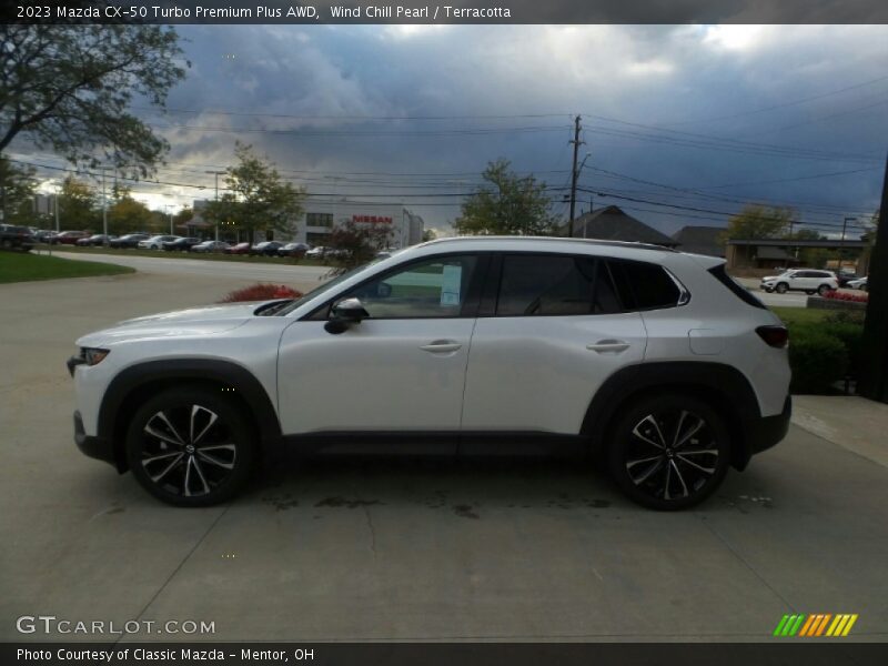 Wind Chill Pearl / Terracotta 2023 Mazda CX-50 Turbo Premium Plus AWD