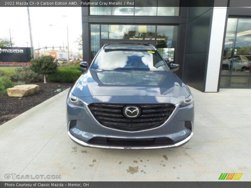Polymetal Gray Metallic / Red 2022 Mazda CX-9 Carbon Edition AWD