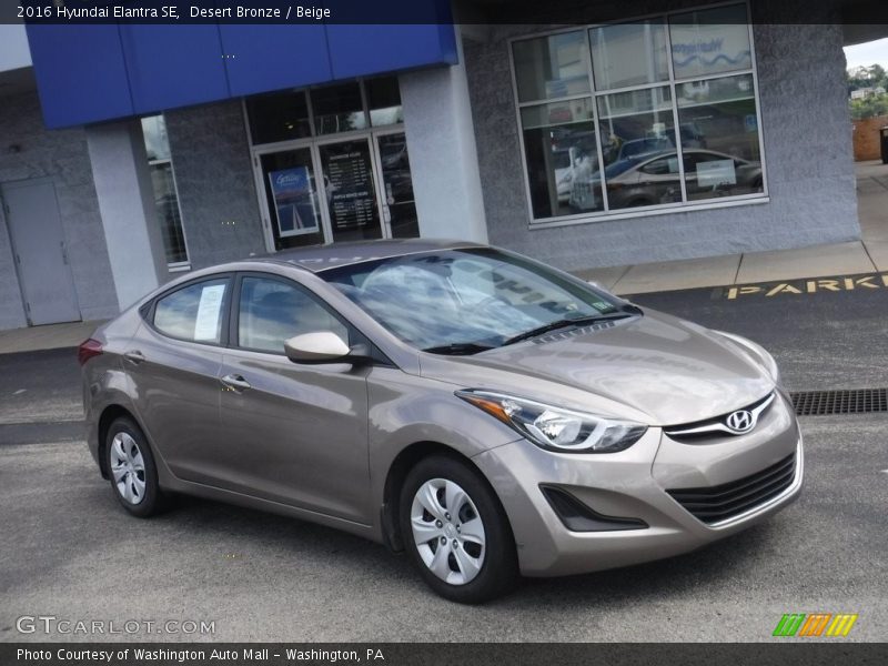 Desert Bronze / Beige 2016 Hyundai Elantra SE