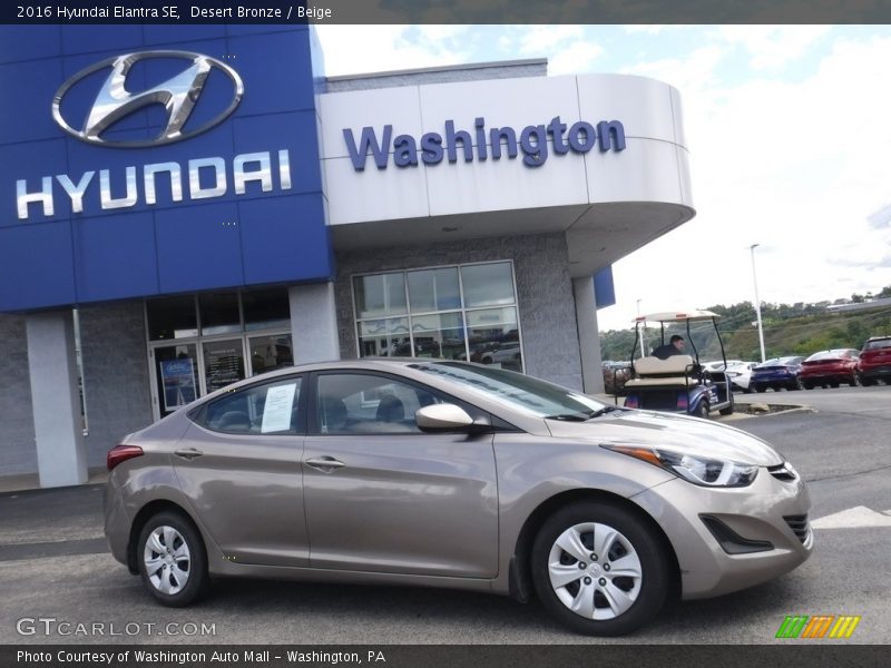 Desert Bronze / Beige 2016 Hyundai Elantra SE