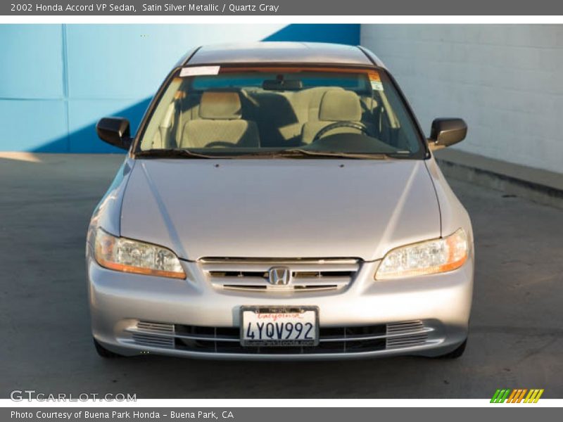 Satin Silver Metallic / Quartz Gray 2002 Honda Accord VP Sedan