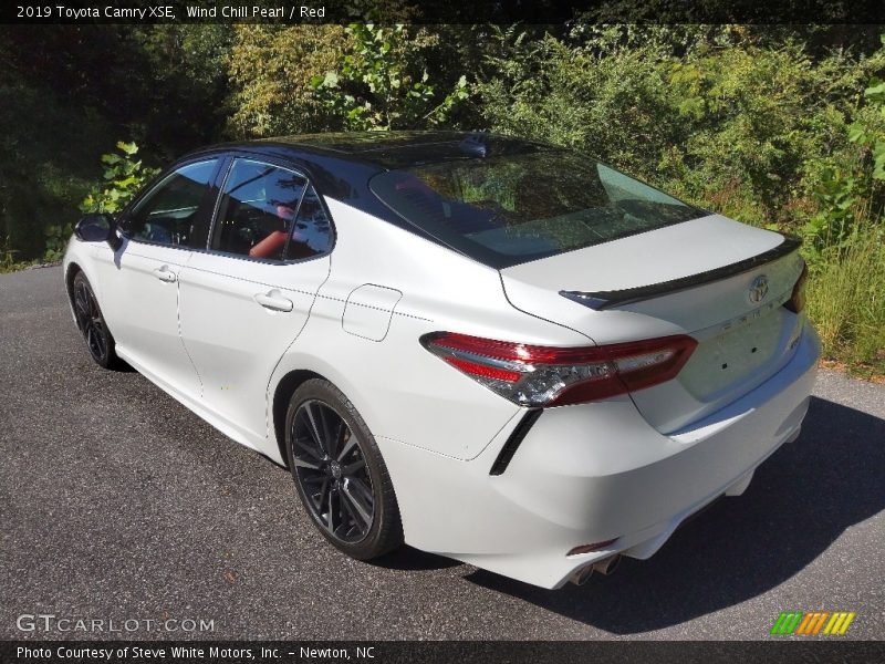 Wind Chill Pearl / Red 2019 Toyota Camry XSE