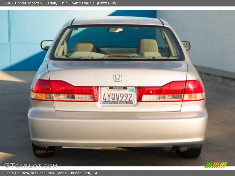 Satin Silver Metallic / Quartz Gray 2002 Honda Accord VP Sedan