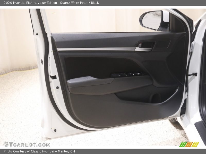 Quartz White Pearl / Black 2020 Hyundai Elantra Value Edition