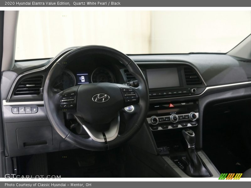 Quartz White Pearl / Black 2020 Hyundai Elantra Value Edition