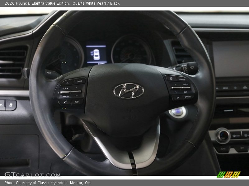 Quartz White Pearl / Black 2020 Hyundai Elantra Value Edition