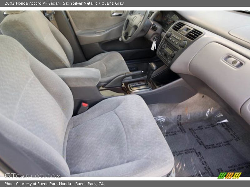 Satin Silver Metallic / Quartz Gray 2002 Honda Accord VP Sedan