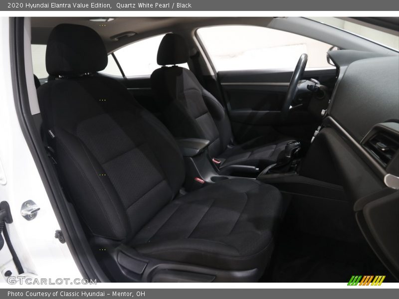 Quartz White Pearl / Black 2020 Hyundai Elantra Value Edition