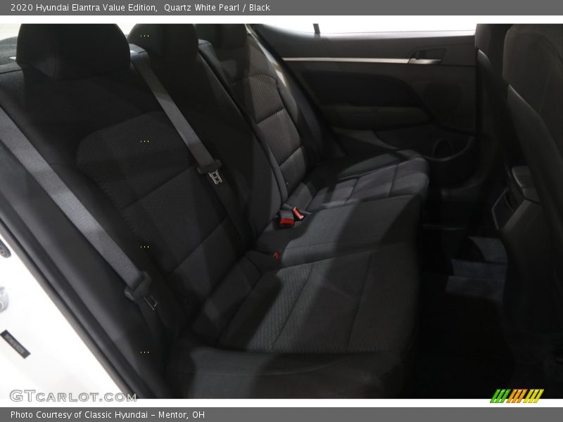 Quartz White Pearl / Black 2020 Hyundai Elantra Value Edition