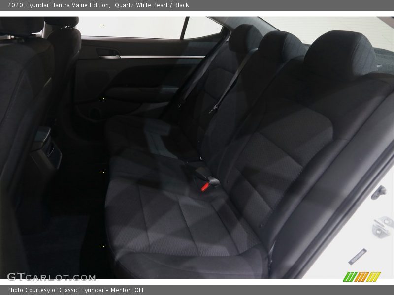Quartz White Pearl / Black 2020 Hyundai Elantra Value Edition