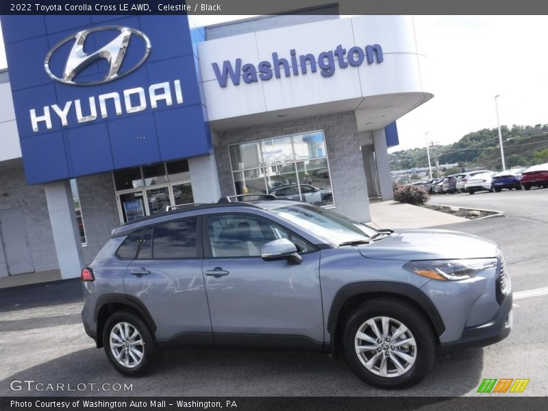 Celestite / Black 2022 Toyota Corolla Cross LE AWD