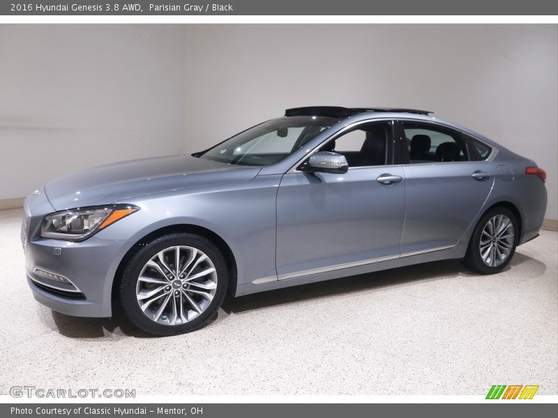 Parisian Gray / Black 2016 Hyundai Genesis 3.8 AWD