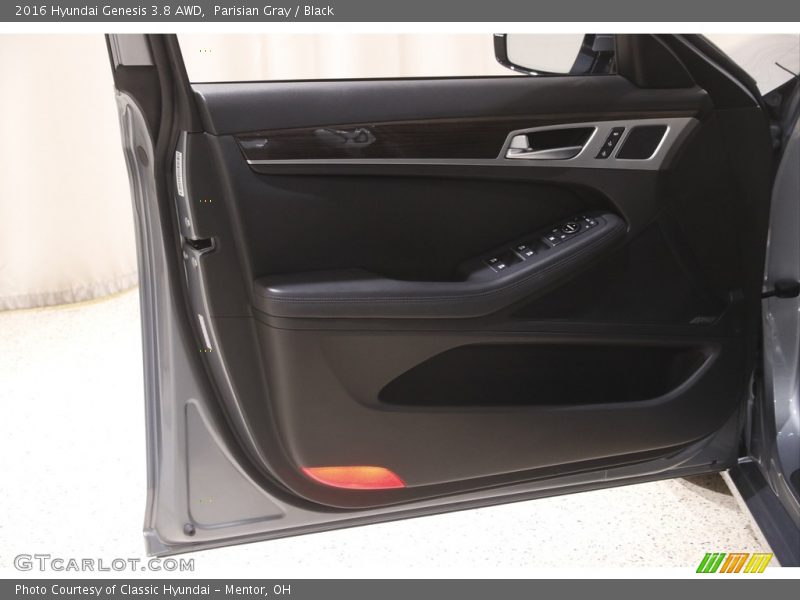 Parisian Gray / Black 2016 Hyundai Genesis 3.8 AWD