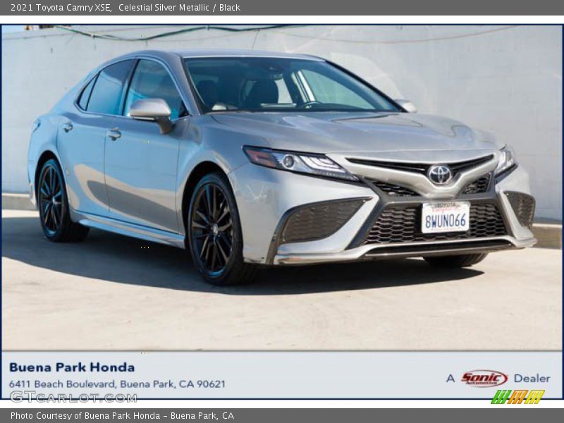 Celestial Silver Metallic / Black 2021 Toyota Camry XSE