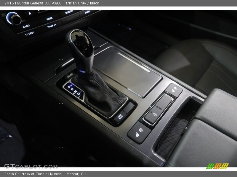 Parisian Gray / Black 2016 Hyundai Genesis 3.8 AWD