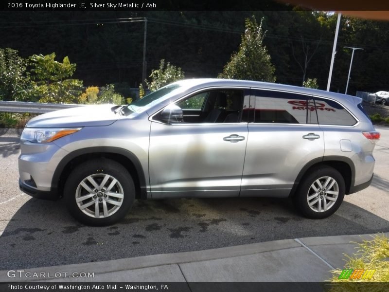  2016 Highlander LE Silver Sky Metallic