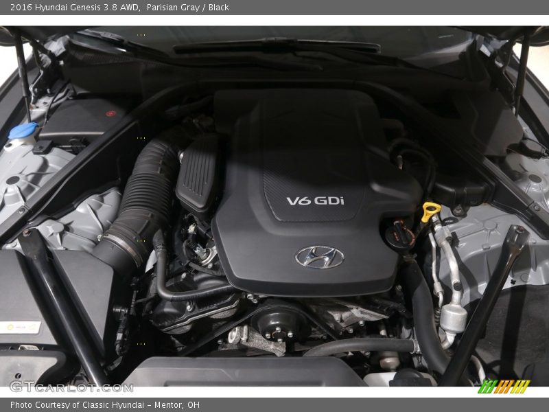 Parisian Gray / Black 2016 Hyundai Genesis 3.8 AWD