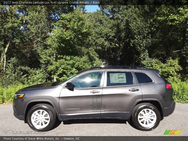 Granite Crystal Metallic / Black 2022 Jeep Cherokee Latitude Lux 4x4