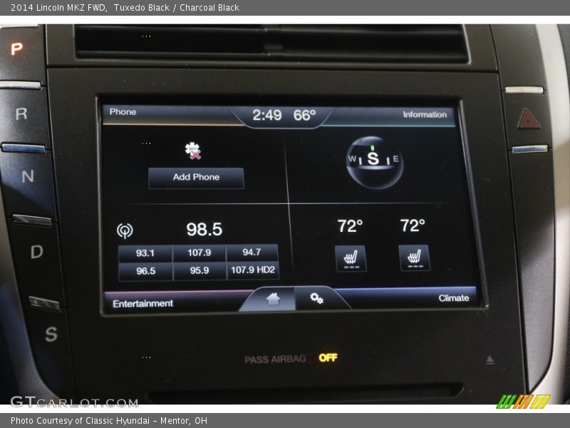 Tuxedo Black / Charcoal Black 2014 Lincoln MKZ FWD