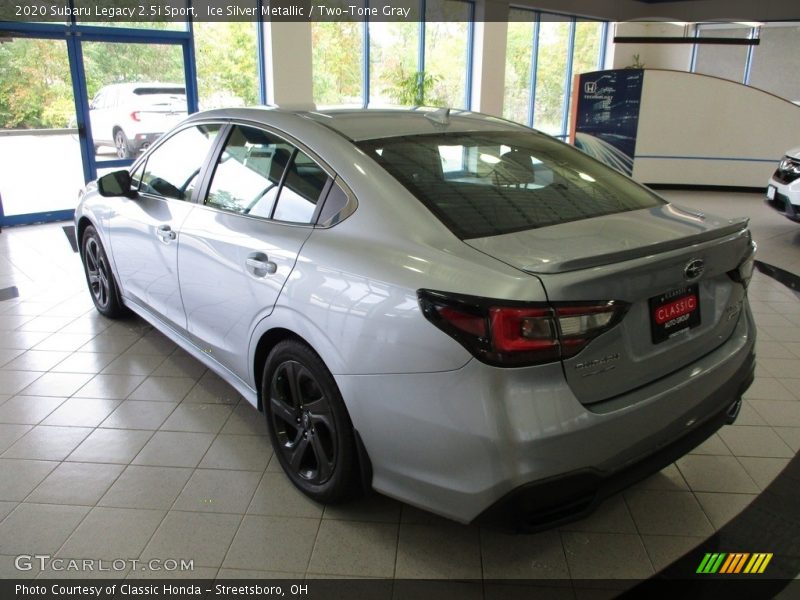 Ice Silver Metallic / Two-Tone Gray 2020 Subaru Legacy 2.5i Sport
