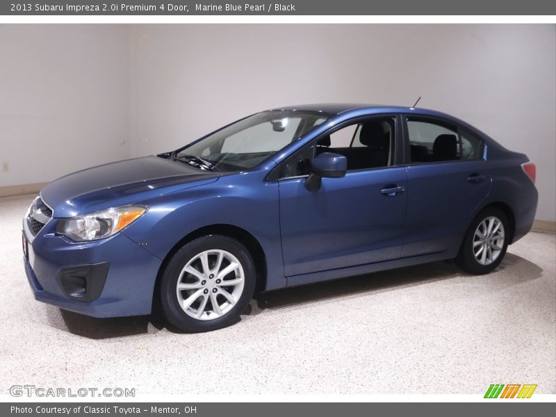 Marine Blue Pearl / Black 2013 Subaru Impreza 2.0i Premium 4 Door