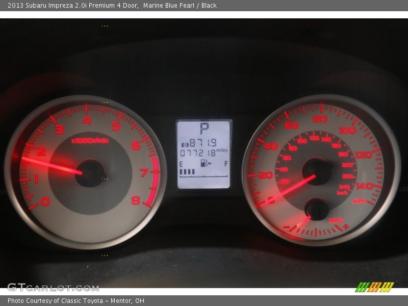 Marine Blue Pearl / Black 2013 Subaru Impreza 2.0i Premium 4 Door