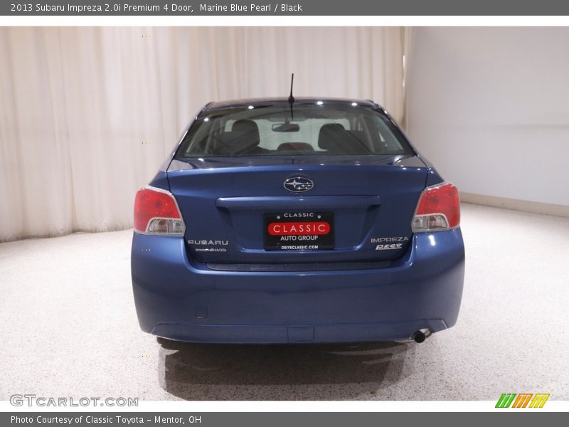 Marine Blue Pearl / Black 2013 Subaru Impreza 2.0i Premium 4 Door