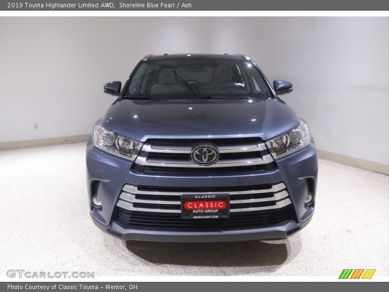 Shoreline Blue Pearl / Ash 2019 Toyota Highlander Limited AWD