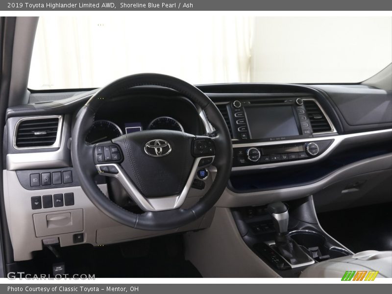 Shoreline Blue Pearl / Ash 2019 Toyota Highlander Limited AWD
