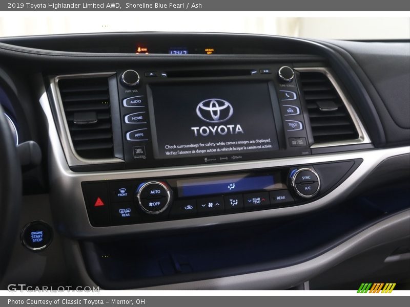 Shoreline Blue Pearl / Ash 2019 Toyota Highlander Limited AWD