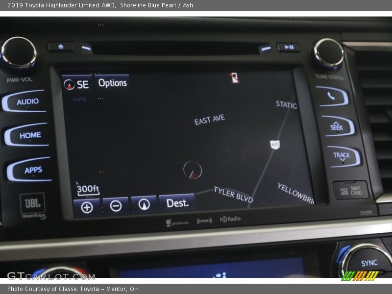 Shoreline Blue Pearl / Ash 2019 Toyota Highlander Limited AWD