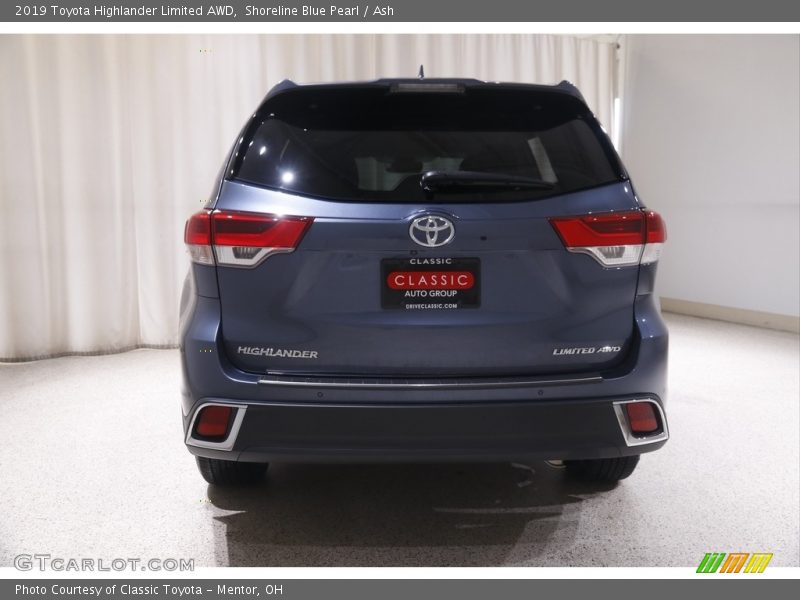 Shoreline Blue Pearl / Ash 2019 Toyota Highlander Limited AWD