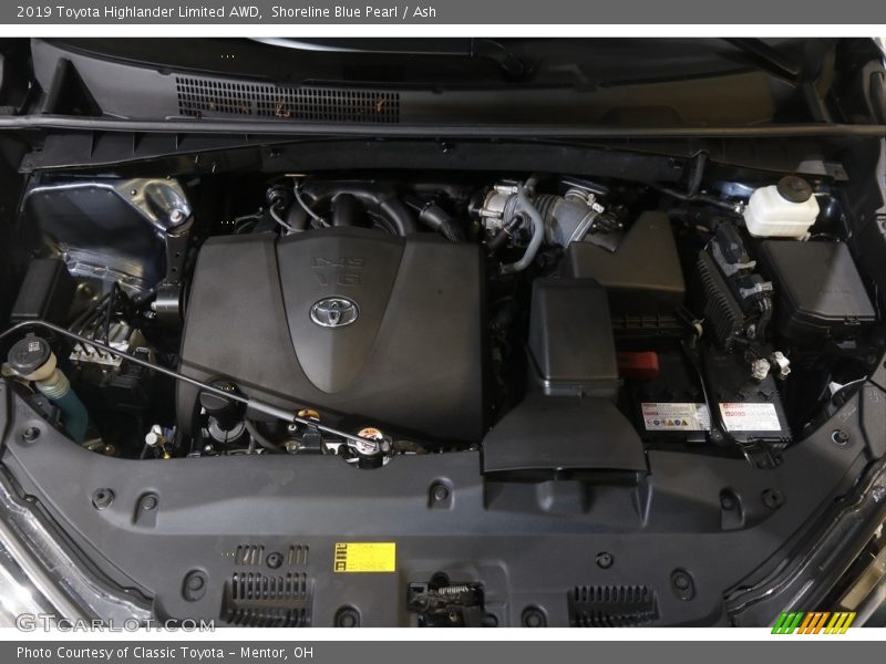 Shoreline Blue Pearl / Ash 2019 Toyota Highlander Limited AWD