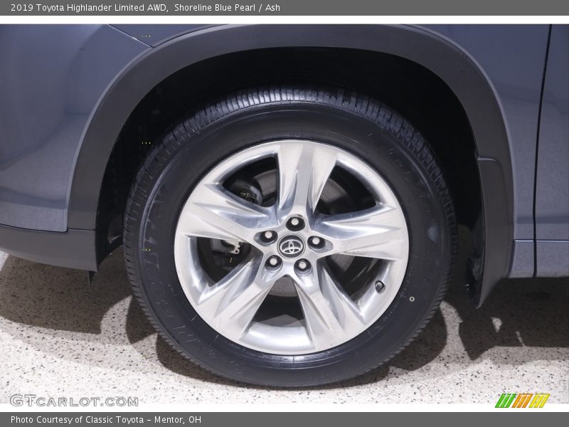 Shoreline Blue Pearl / Ash 2019 Toyota Highlander Limited AWD
