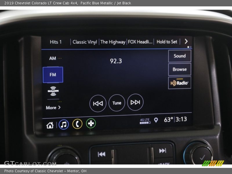 Pacific Blue Metallic / Jet Black 2019 Chevrolet Colorado LT Crew Cab 4x4