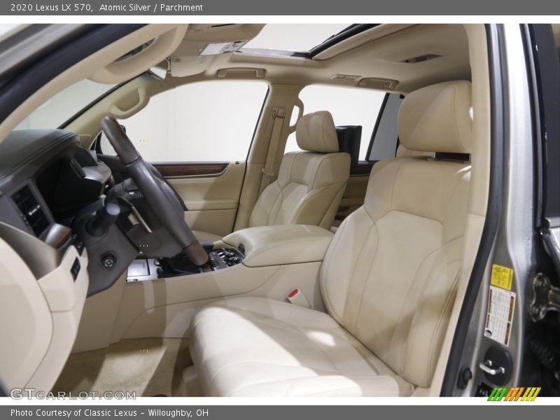 Front Seat of 2020 LX 570