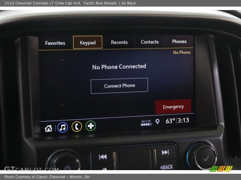 Pacific Blue Metallic / Jet Black 2019 Chevrolet Colorado LT Crew Cab 4x4