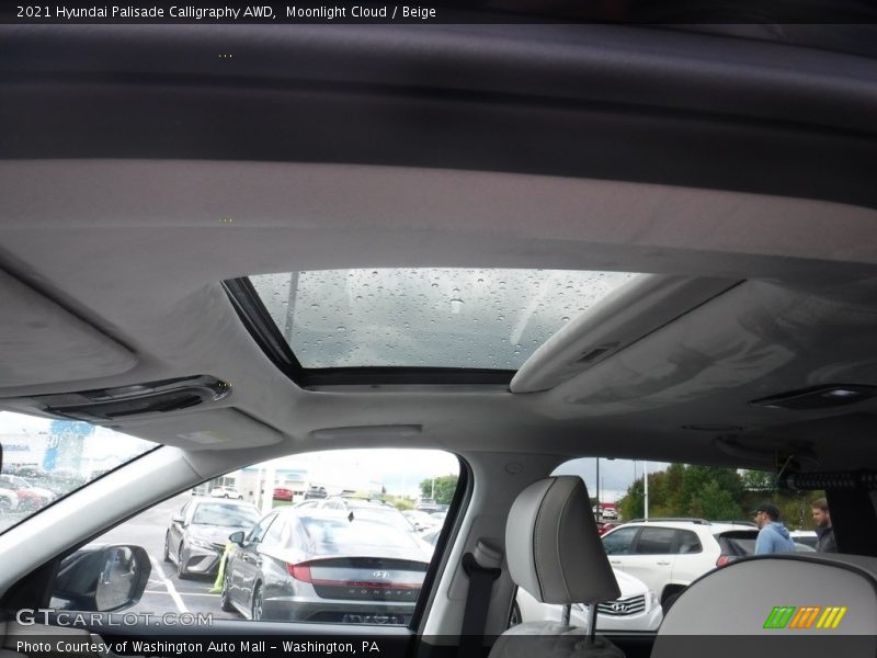 Sunroof of 2021 Palisade Calligraphy AWD