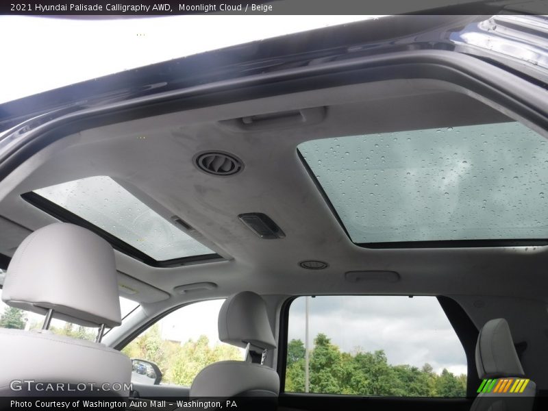 Sunroof of 2021 Palisade Calligraphy AWD