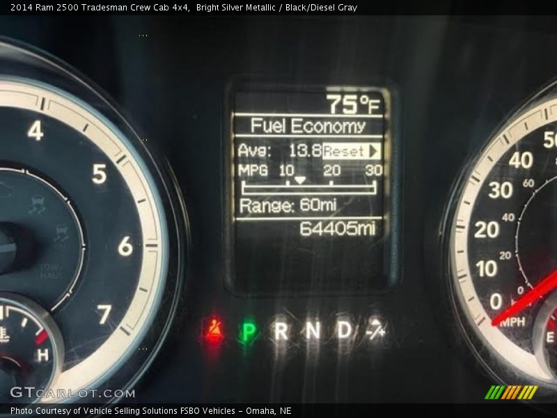 Bright Silver Metallic / Black/Diesel Gray 2014 Ram 2500 Tradesman Crew Cab 4x4